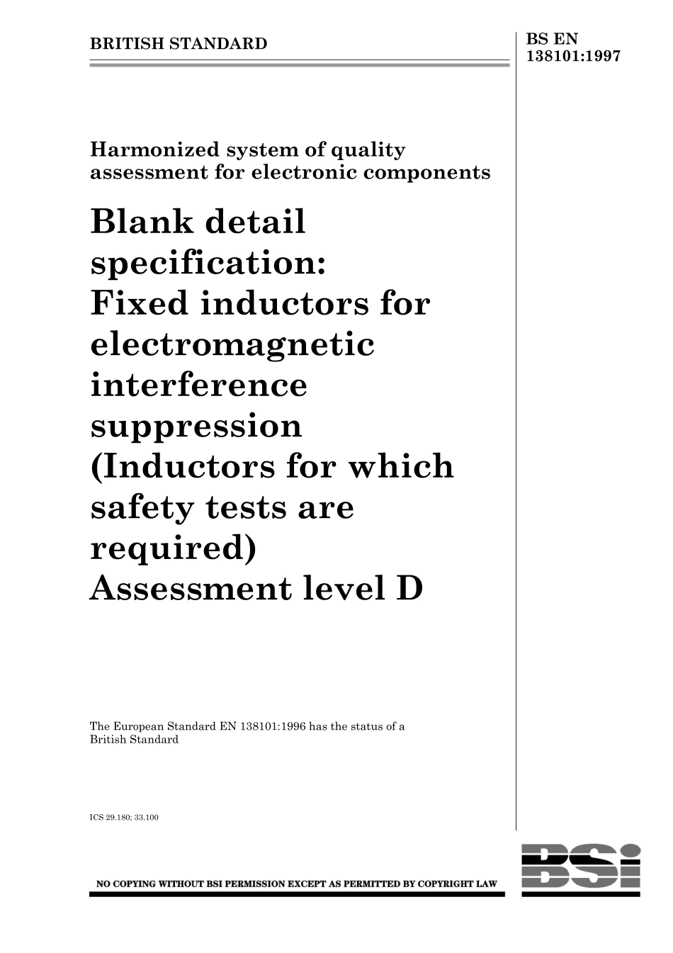 BS EN 138101-1997.pdf_第1页