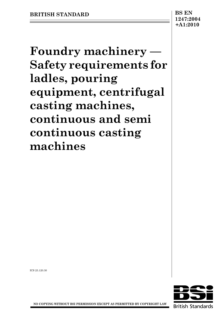 BS EN 01247-2004 + A1-2010.pdf_第1页