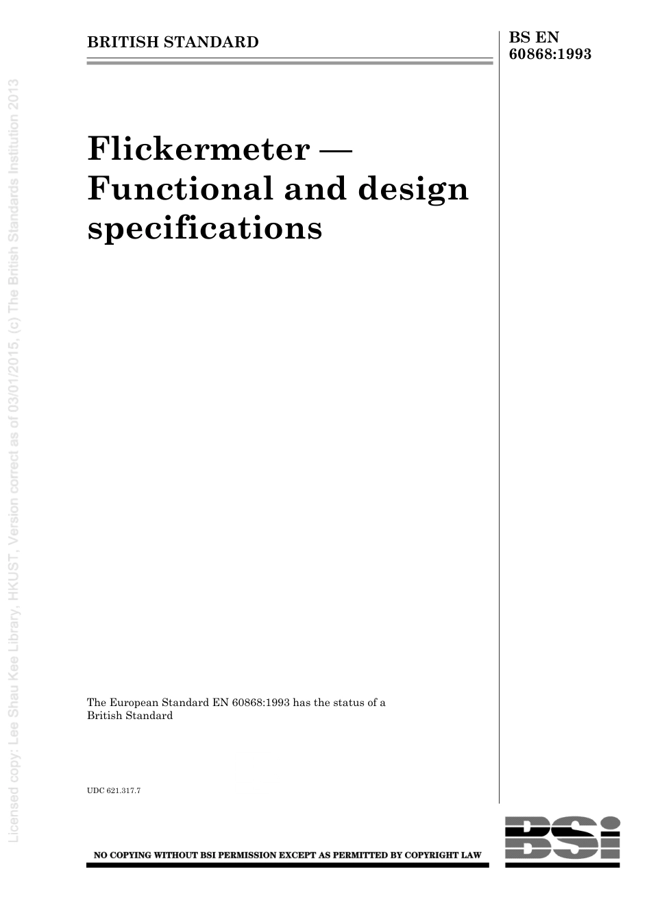 BS EN 60868-1993 (1999).pdf_第1页