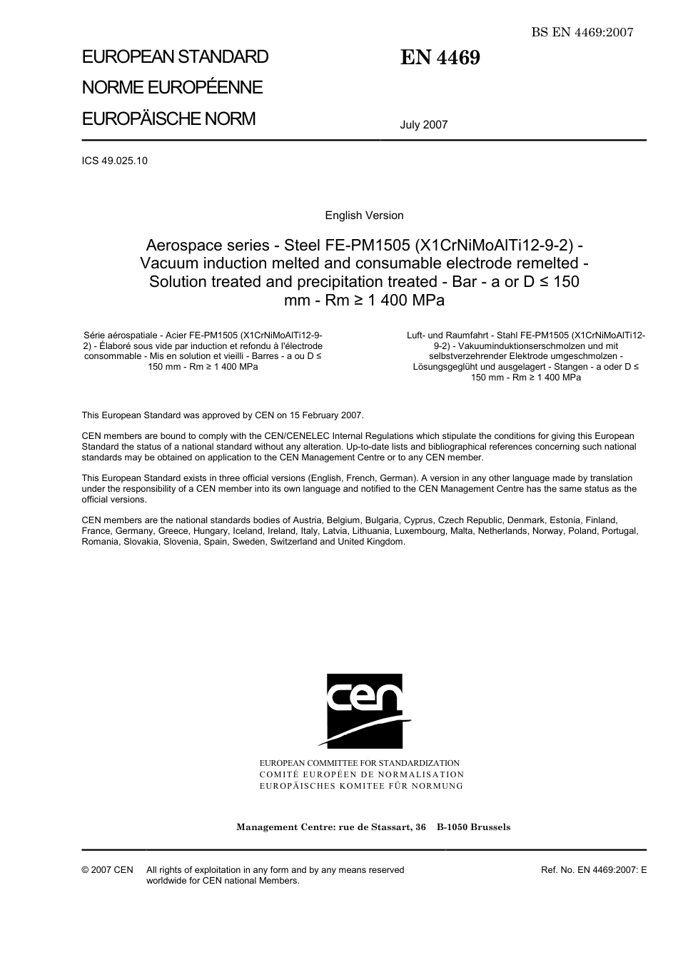 BS EN 04469-2007 (2009).pdf_第3页