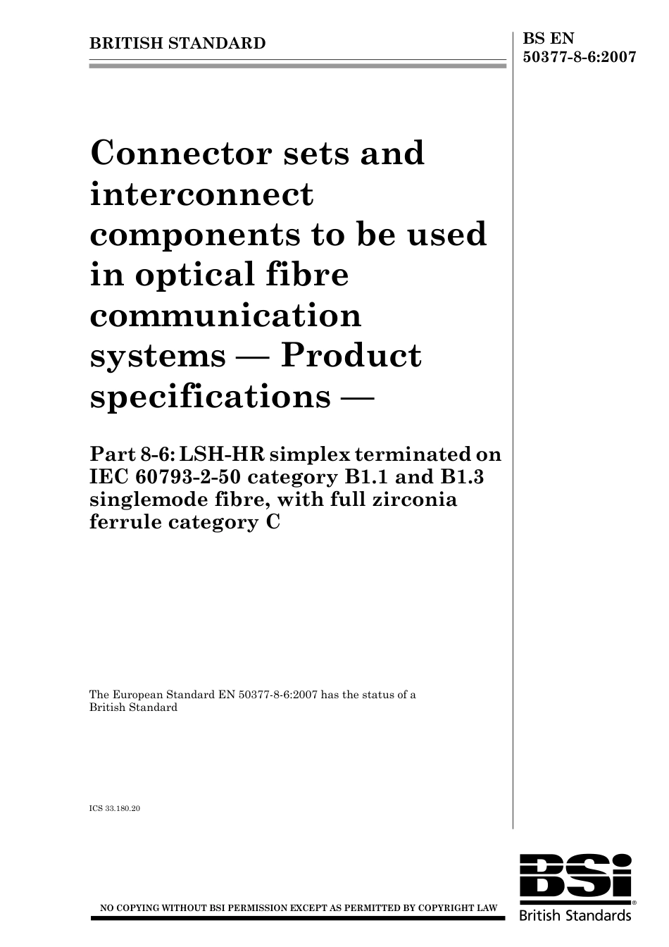 BS EN 50377-8-6-2007.pdf_第1页