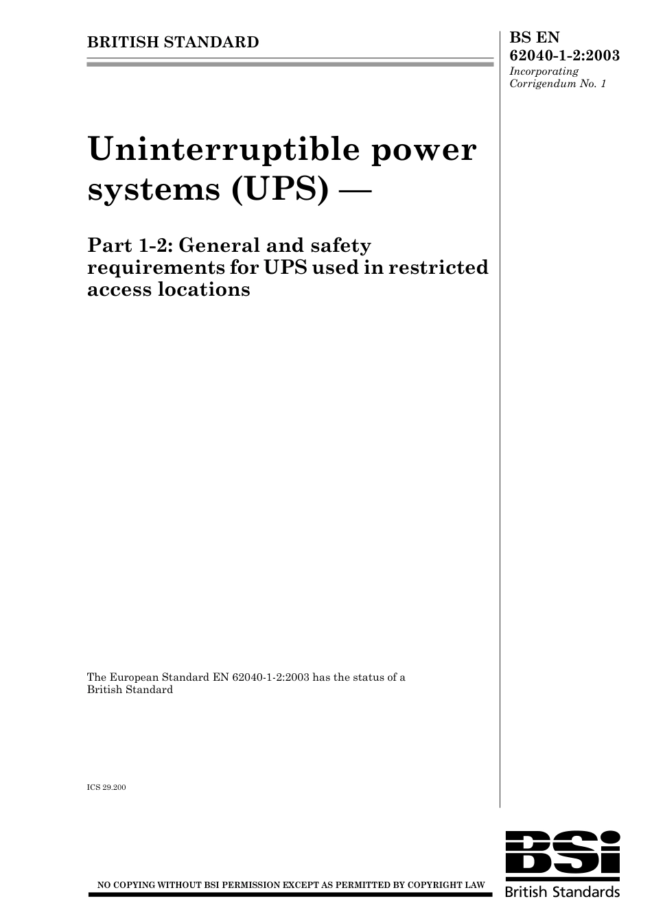 BS EN 62040-1-2-2003 (2004).pdf_第1页