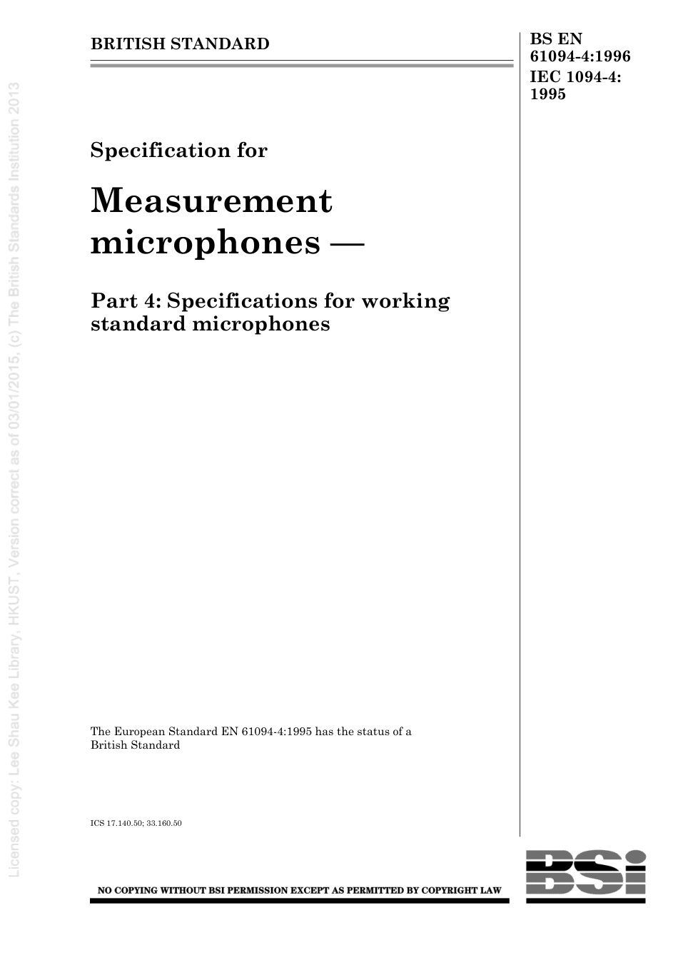 BS EN 61094-4-1996 (1999).pdf_第1页