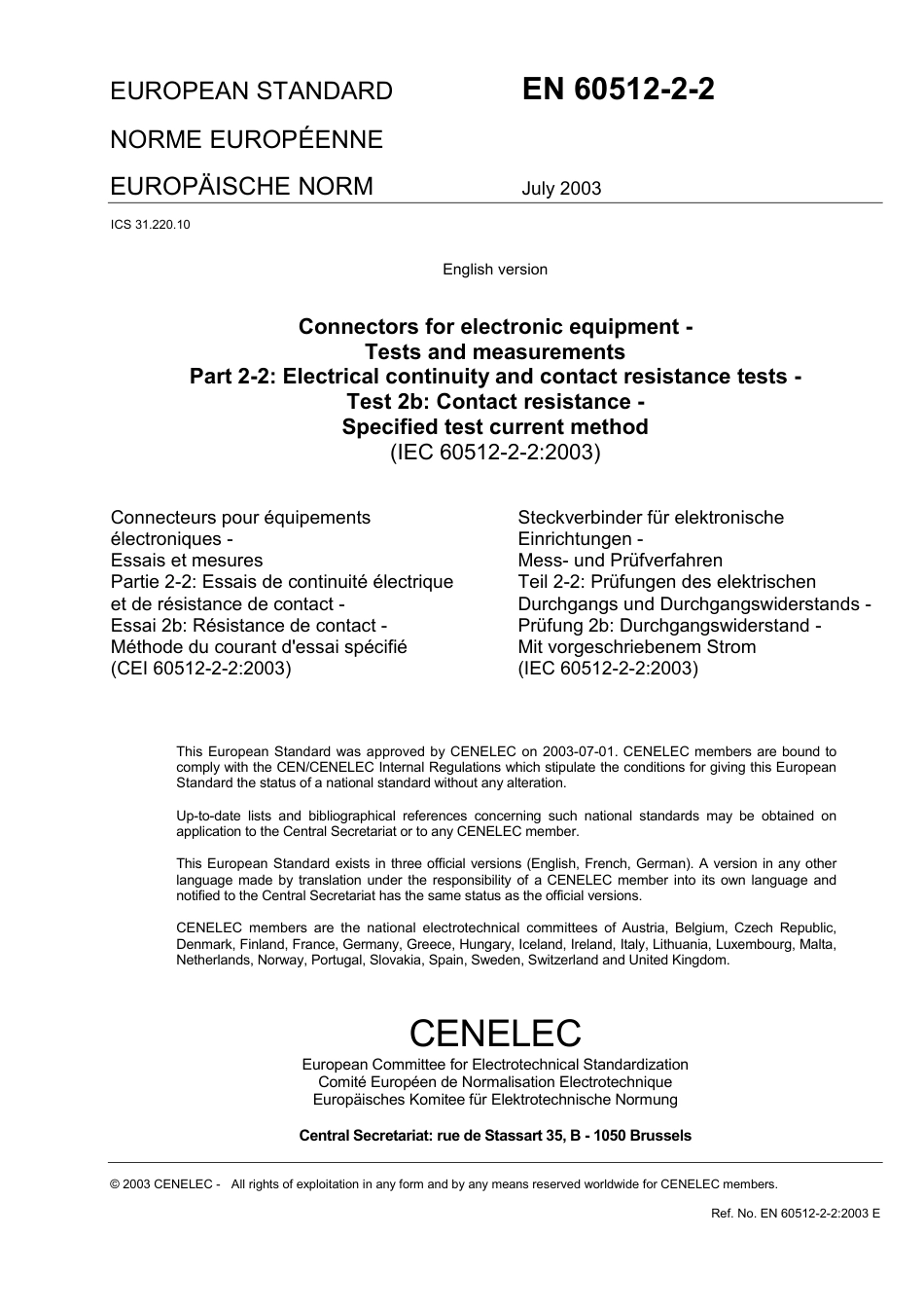 BS EN 60512-2-2-2003.pdf_第3页