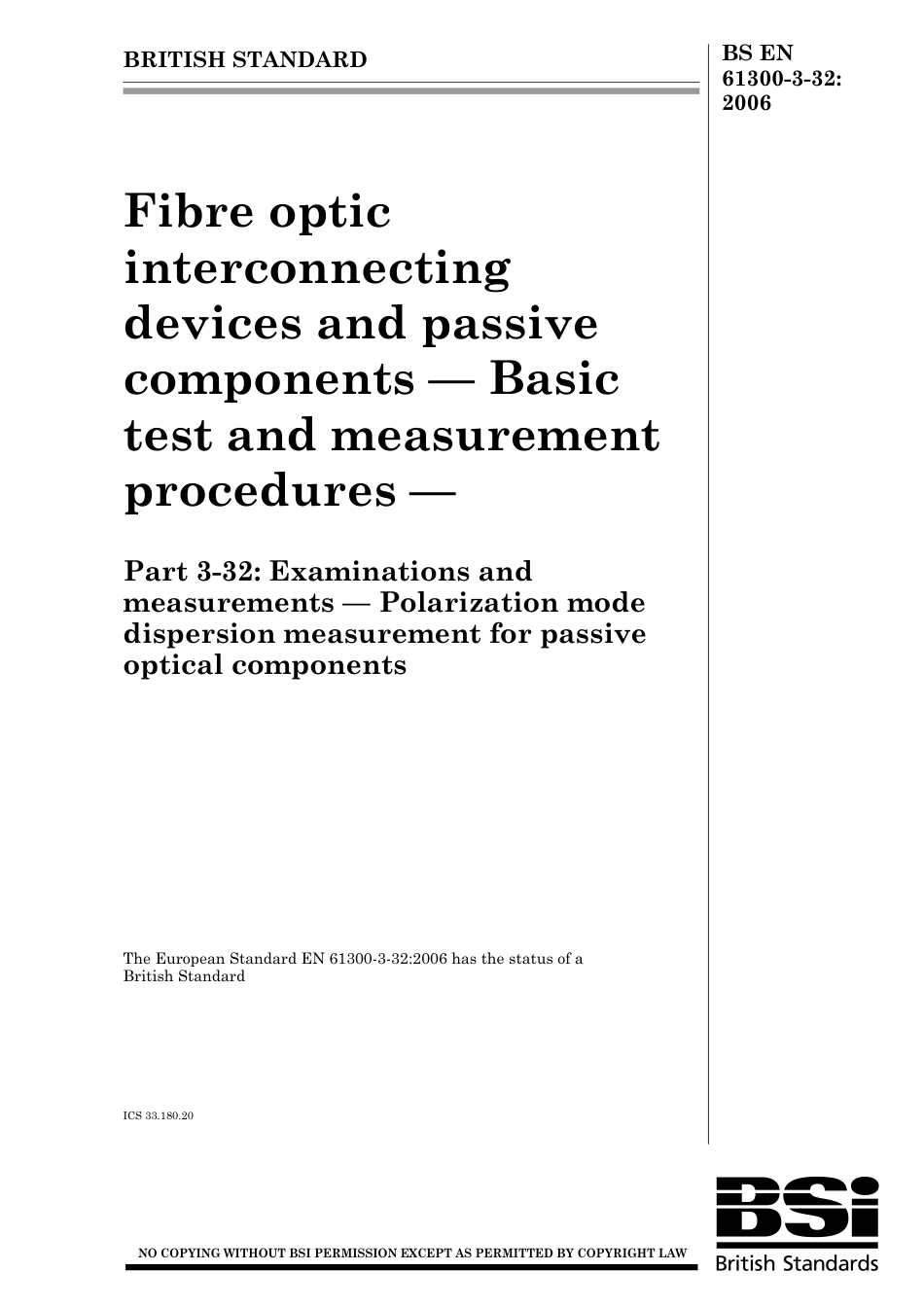 BS EN 61300-3-32-2006.pdf_第1页