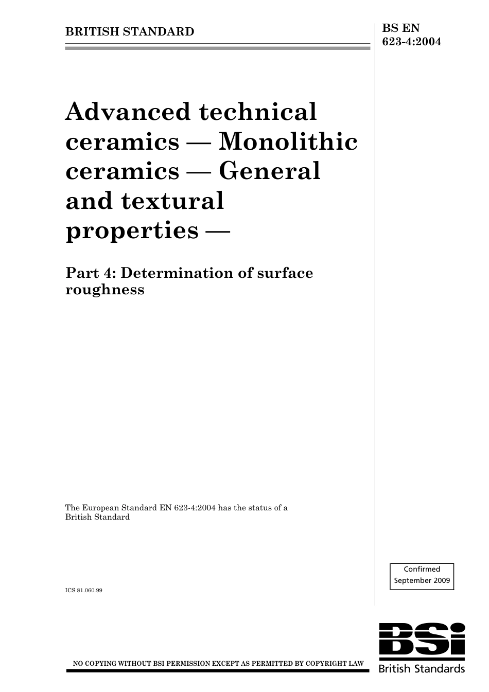 BS EN 00623-4-2004 (2009).pdf_第1页