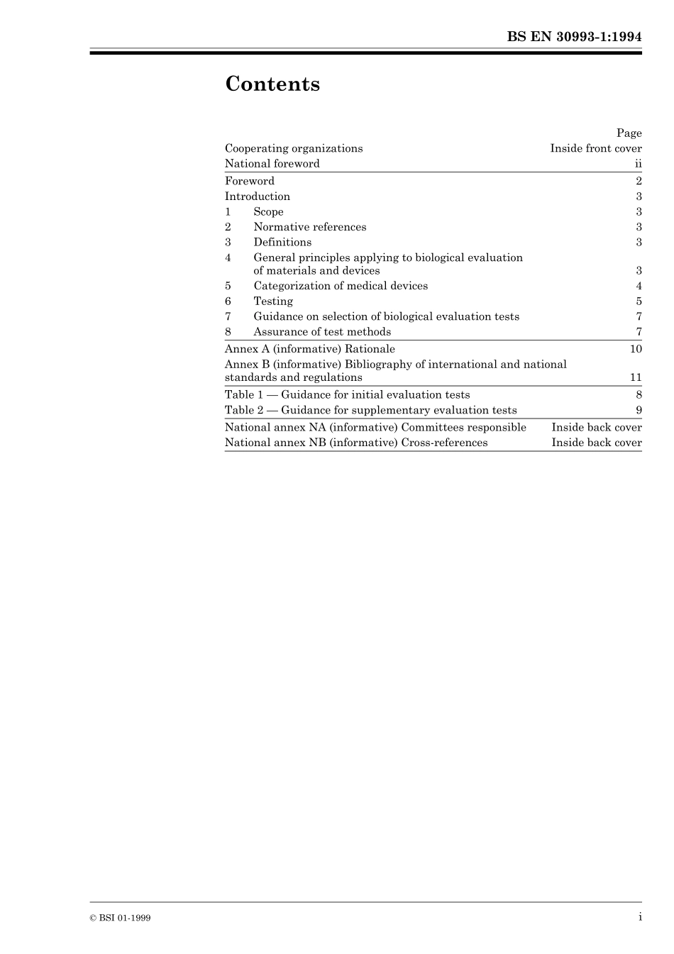 BS EN 30993-1-1994 (1999) ISO 10993-1-1992.pdf_第3页