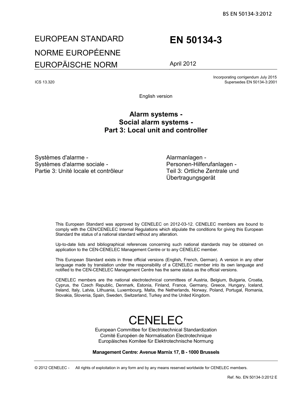 BS EN 50134-3-2012 (2015).pdf_第3页