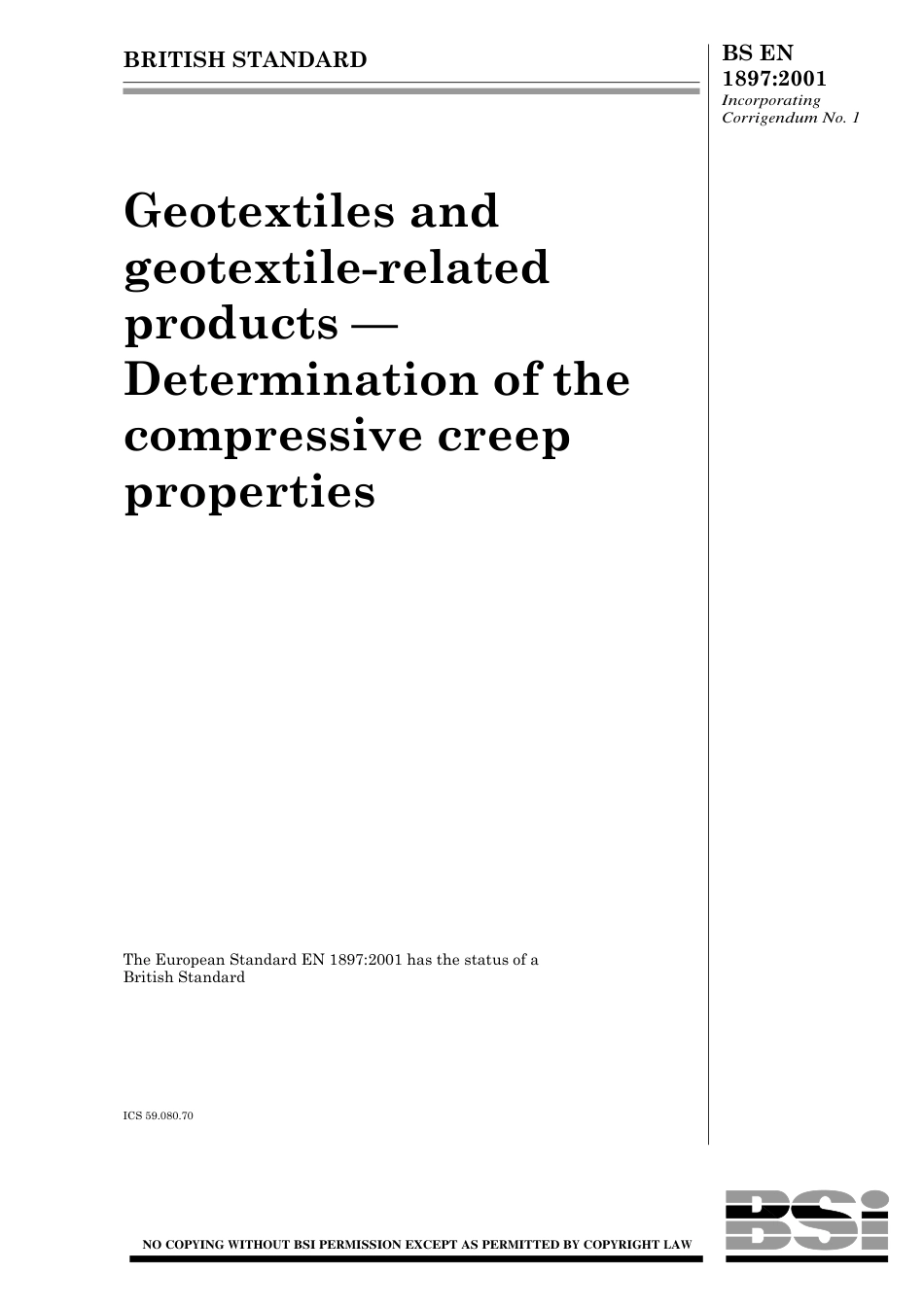 BS EN 01897-2001 (2006).pdf_第1页