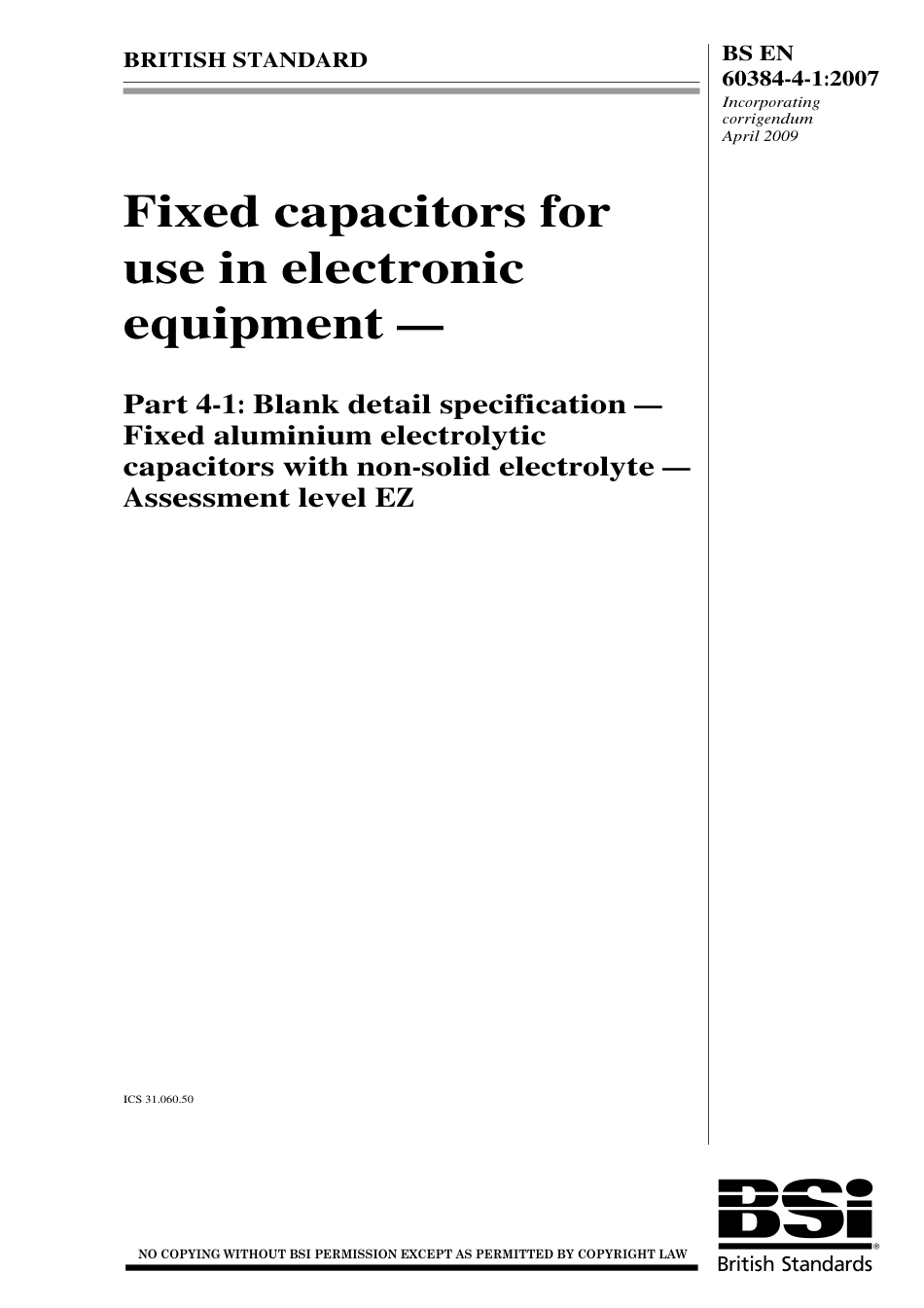 BS EN 60384-4-1-2007 (2010).pdf_第1页