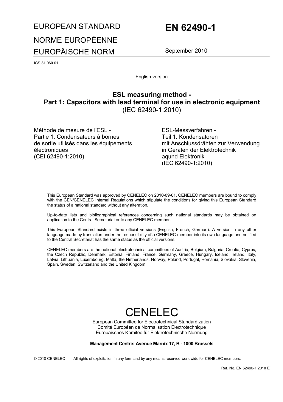 BS EN 62490-1-2010.pdf_第3页