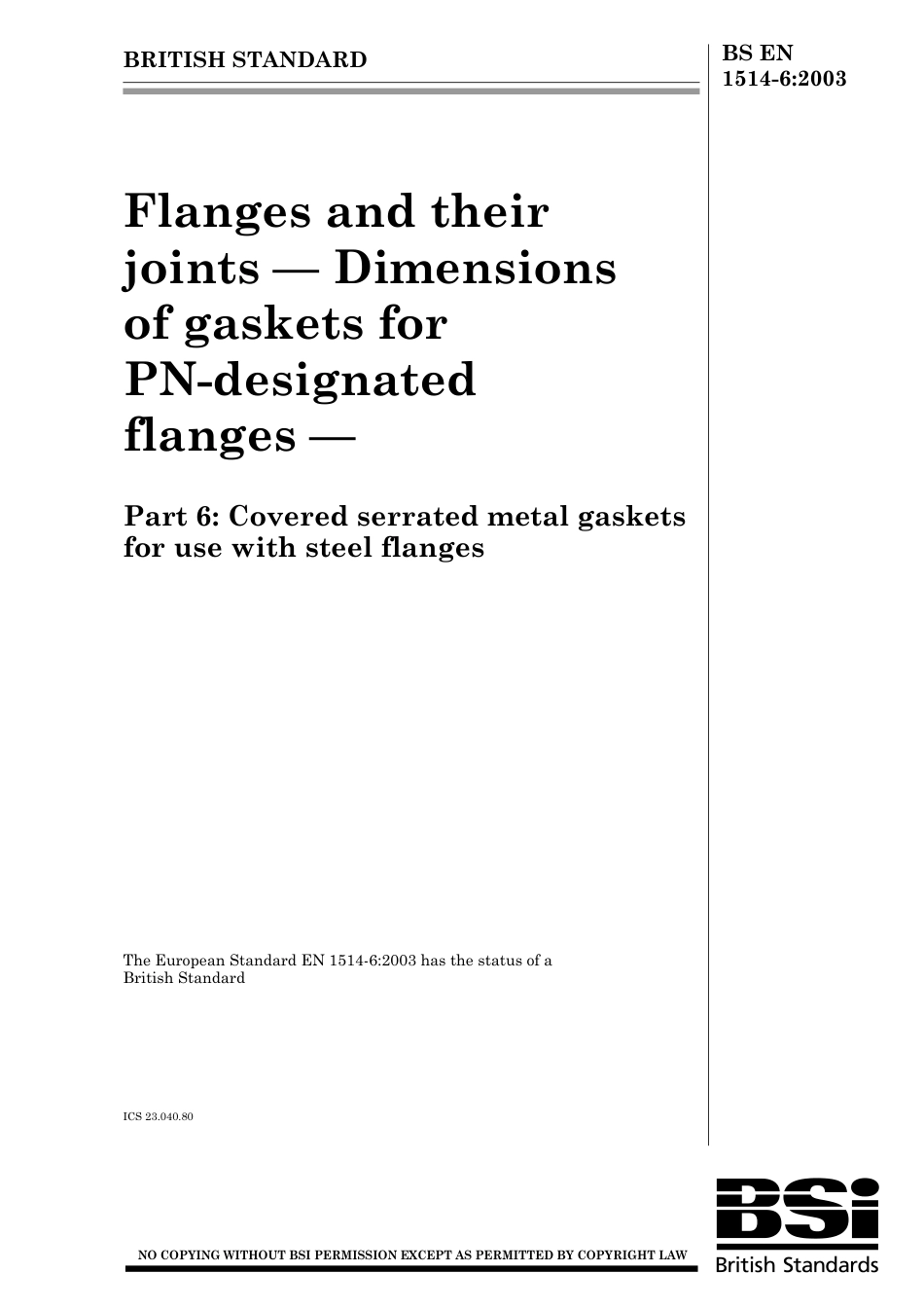 BS EN 01514-6-2003.pdf_第1页