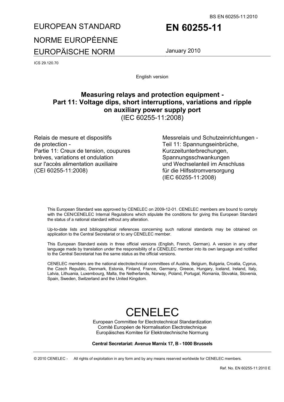 BS EN 60255-11-2010.pdf_第3页