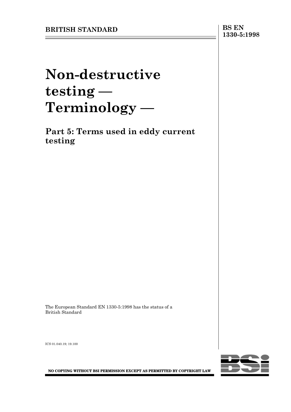 BS EN 01330-5-1998.pdf_第1页