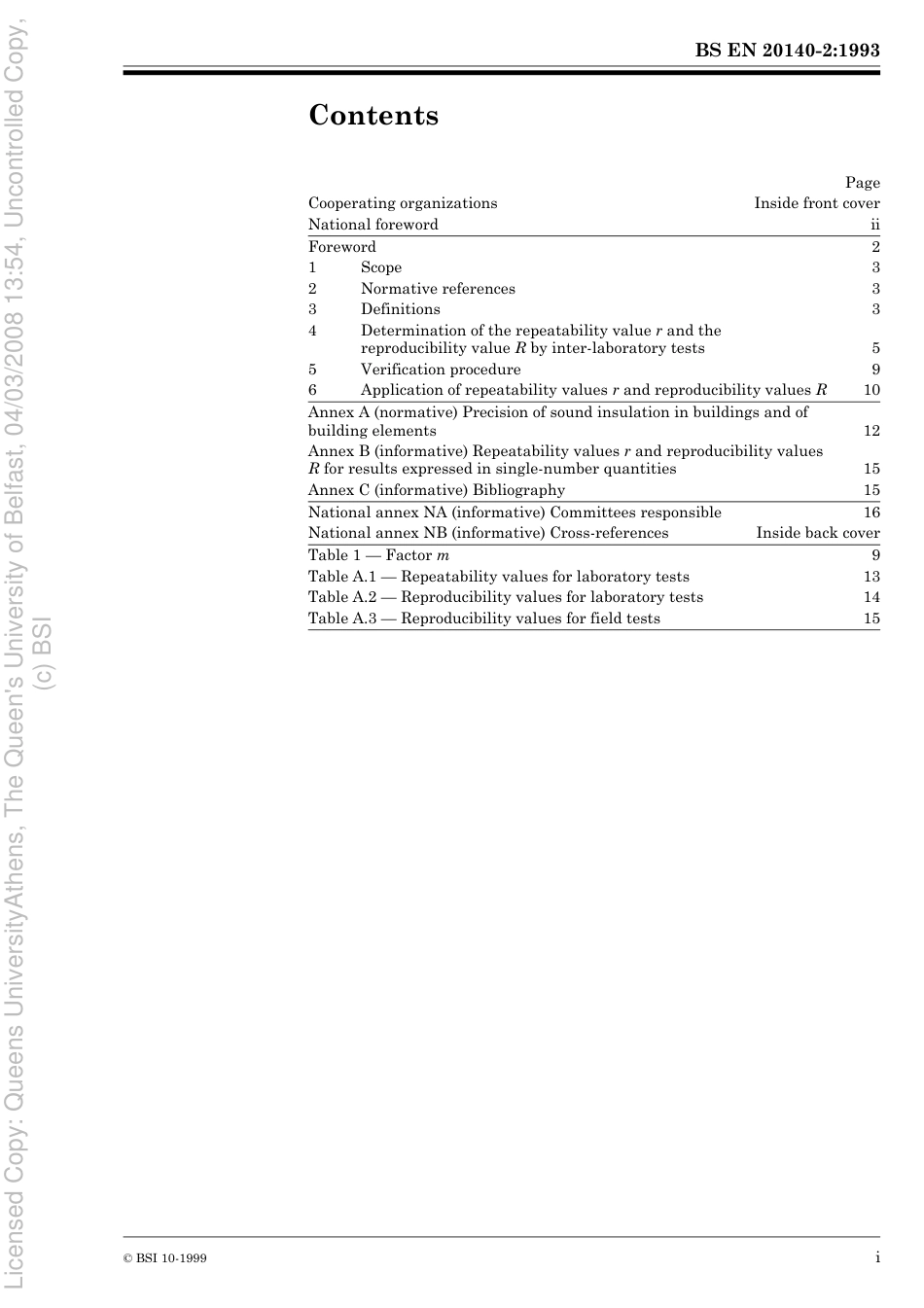 BS EN 20140-2-1993 (1999) BS 2750-2-1993 ISO 140-2-1991.pdf_第3页