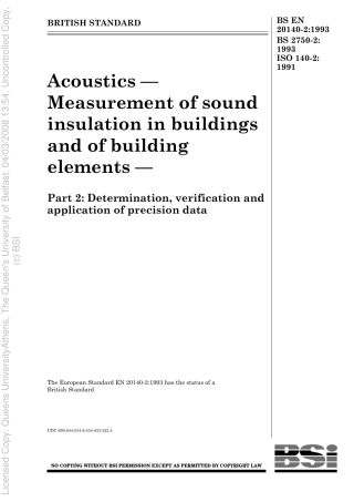 BS EN 20140-2-1993 (1999) BS 2750-2-1993 ISO 140-2-1991.pdf