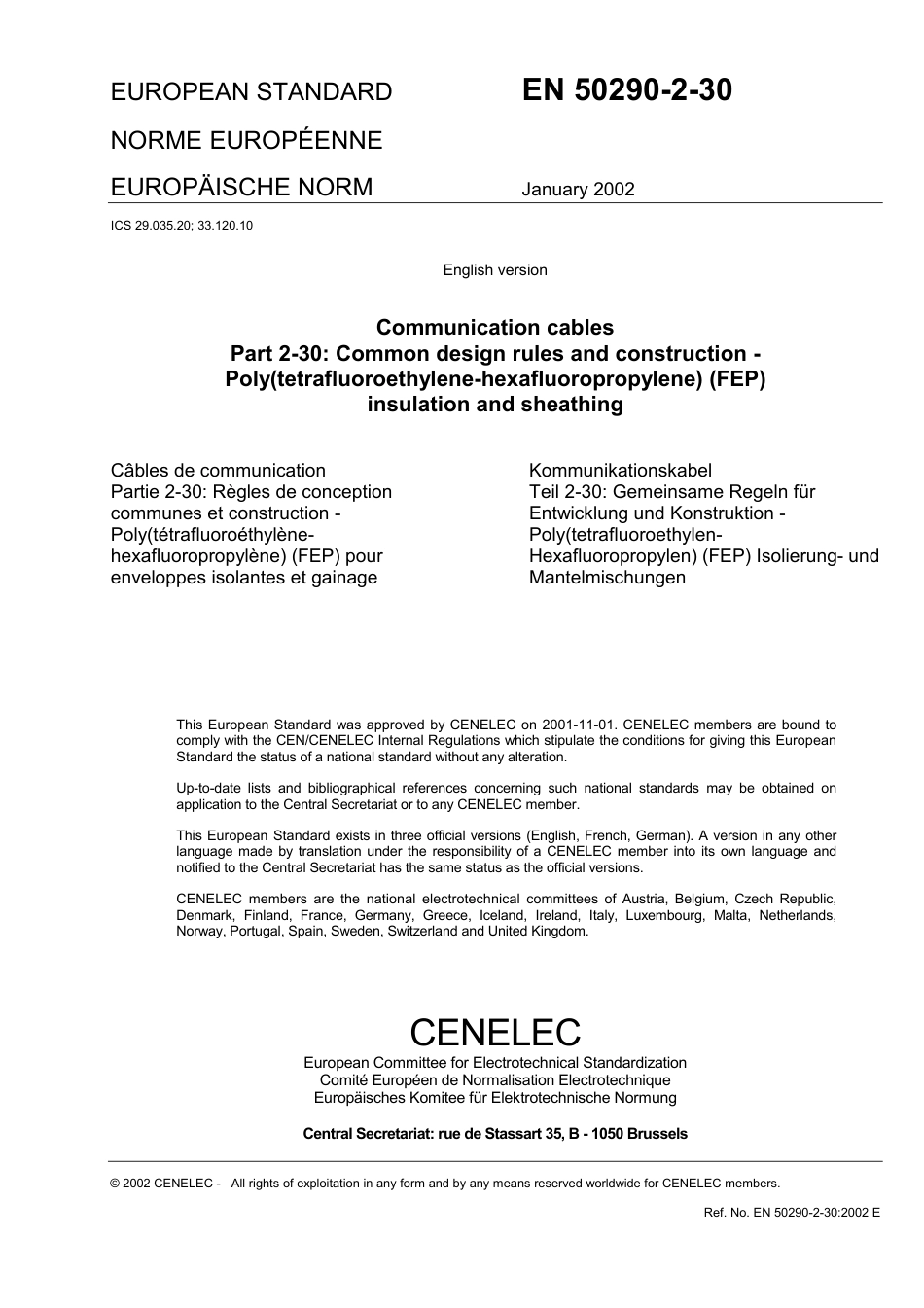 BS EN 50290-2-30-2002.pdf_第3页