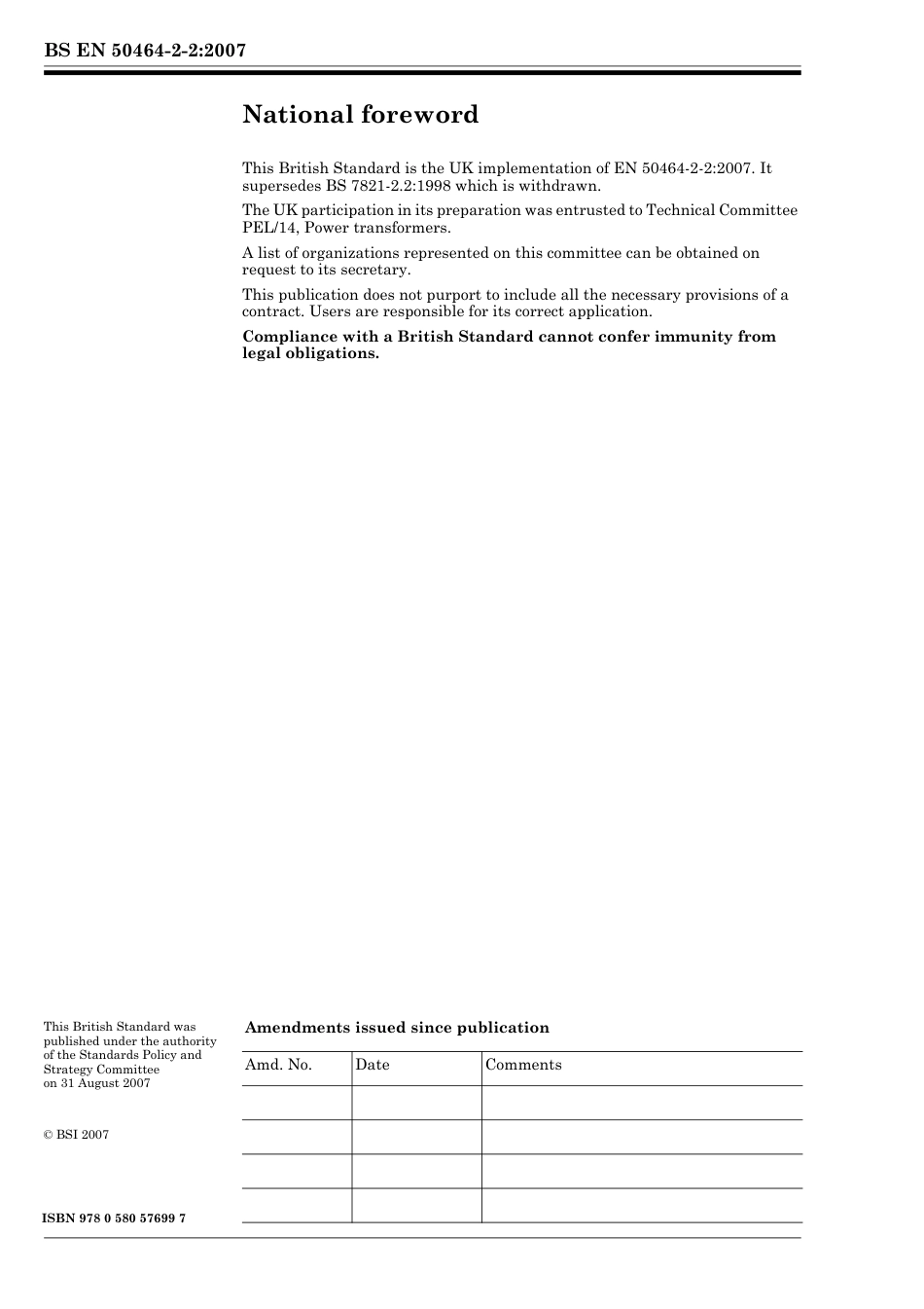 BS EN 50464-2-2-2007.pdf_第2页