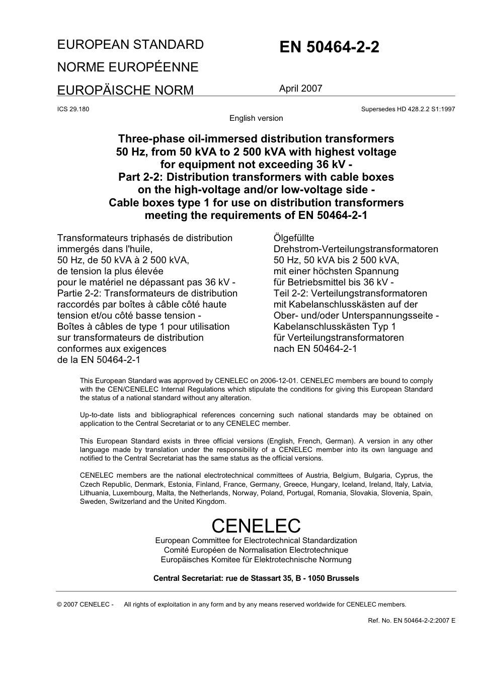 BS EN 50464-2-2-2007.pdf_第3页