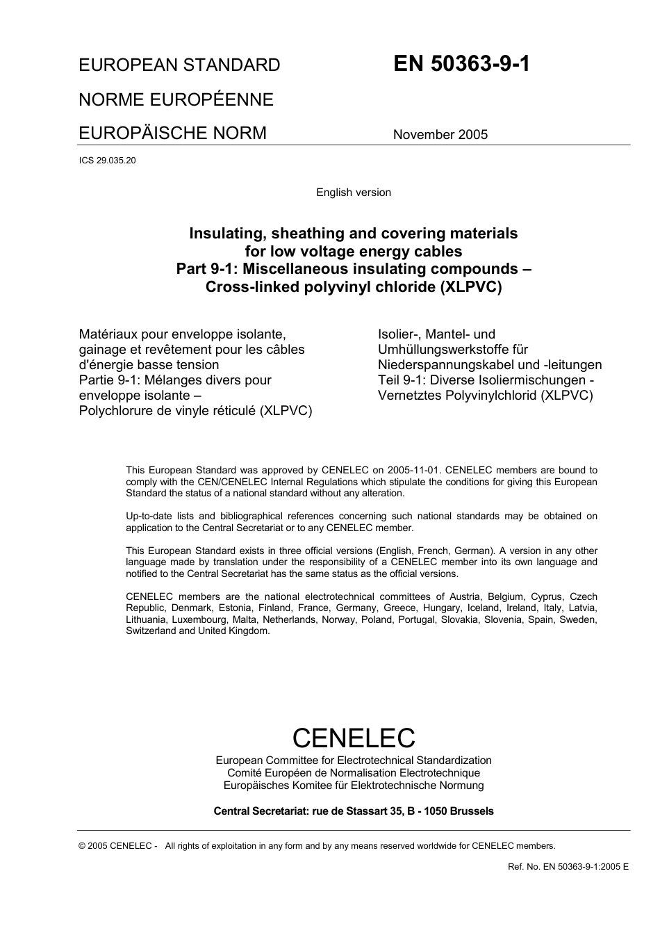 BS EN 50363-9-1-2005 (2006).pdf_第3页