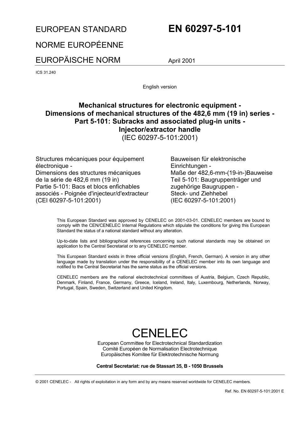 BS EN 60297-5-101-2001.pdf_第3页