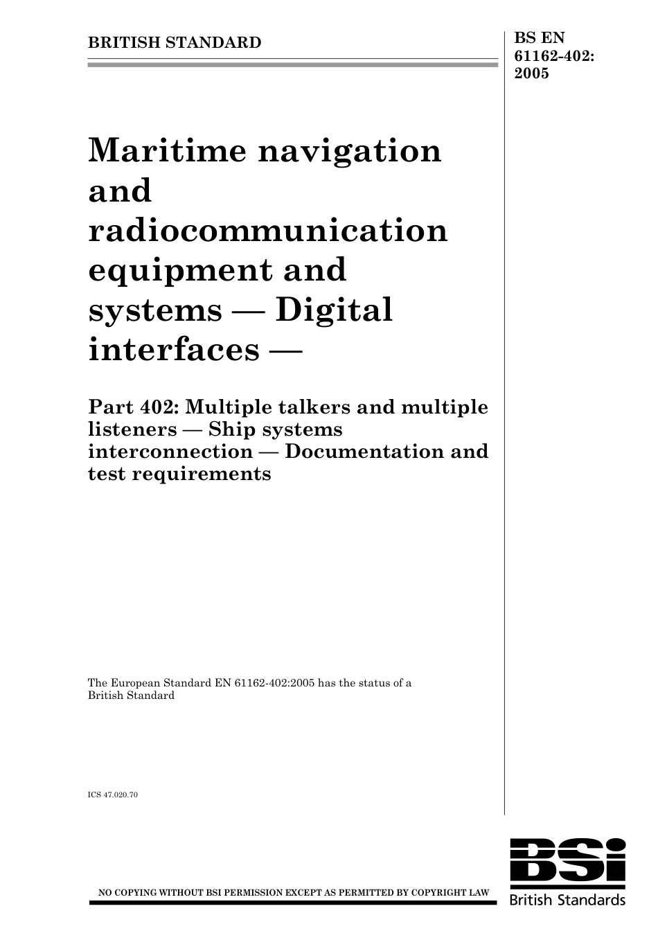 BS EN 61162-402-2005.pdf_第1页