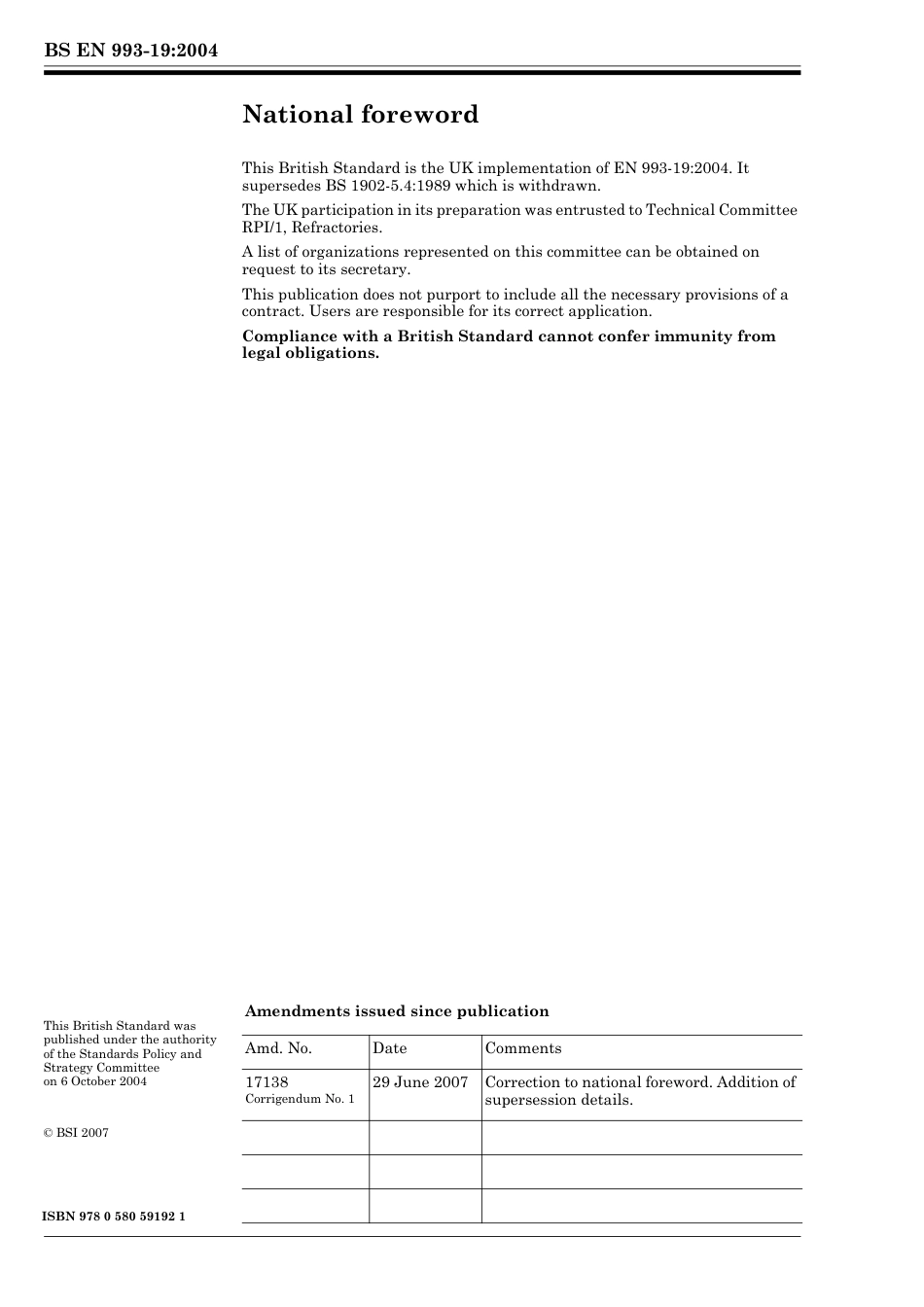 BS EN 00993-19-2004 (2007).pdf_第2页