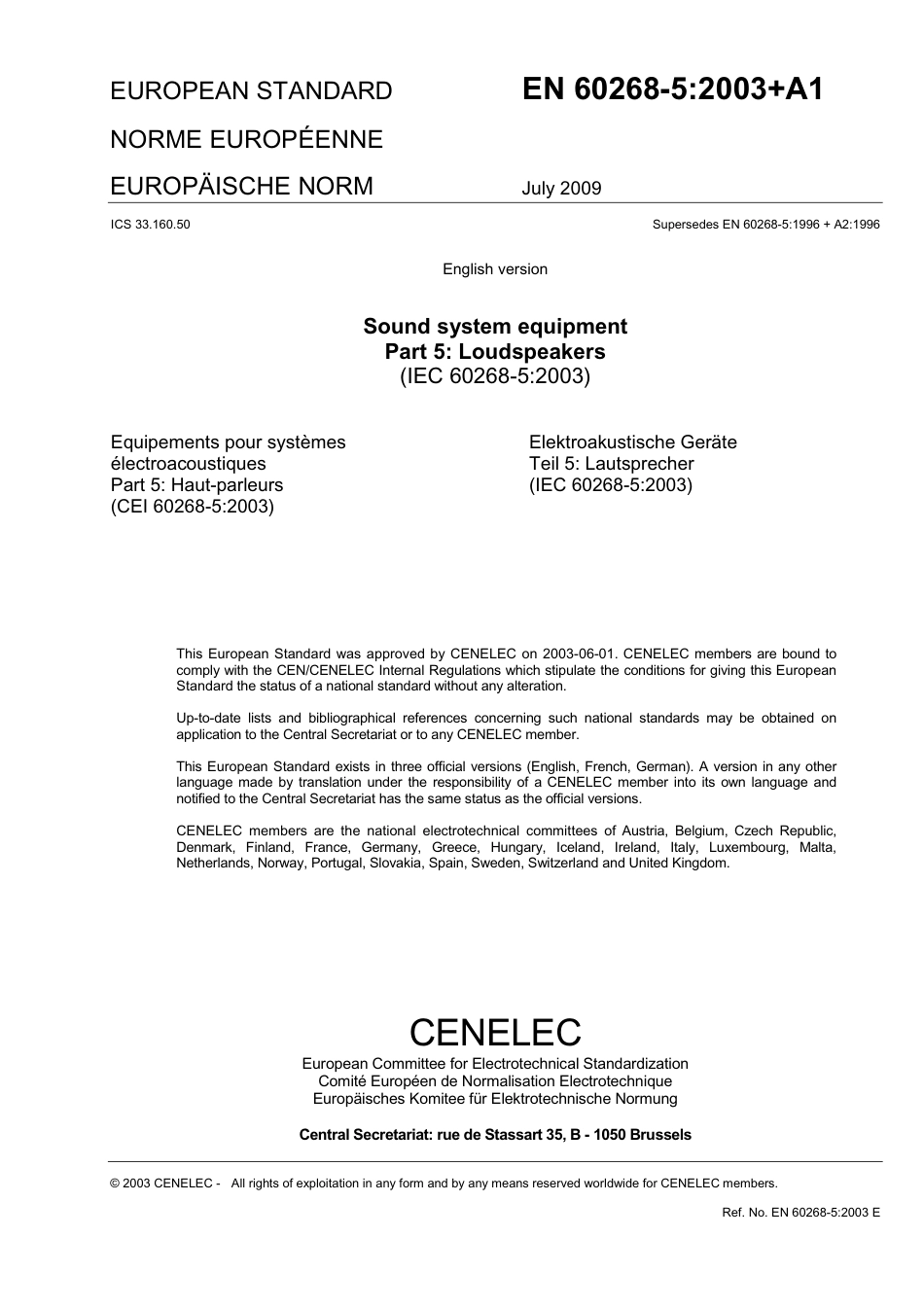 BS EN 60268-5-2003 + A1-2009.pdf_第3页