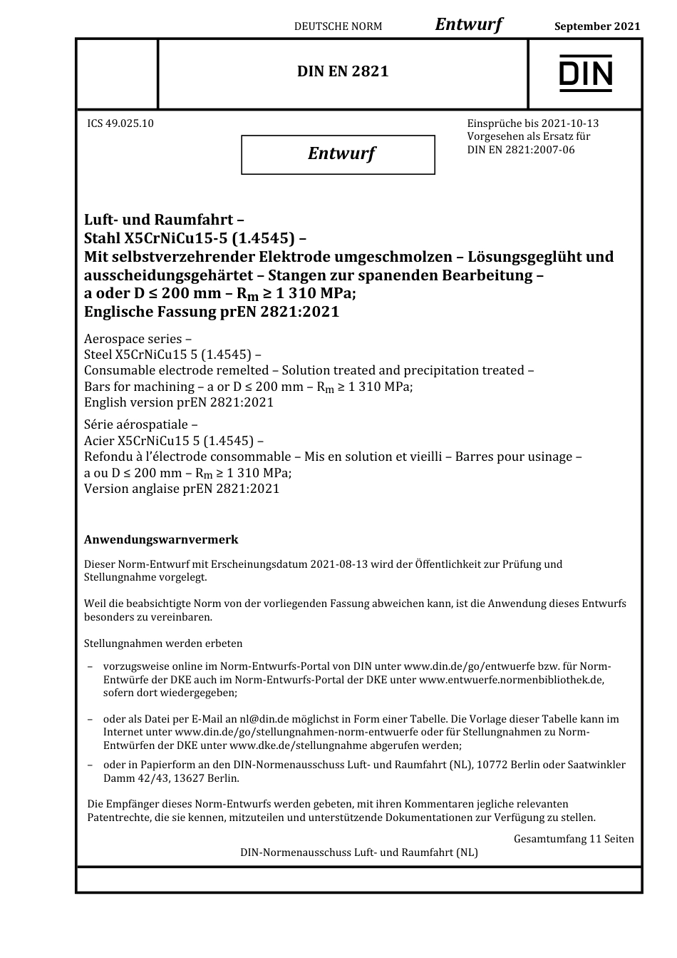 DIN_EN_2821_E__2021-09.pdf_第1页