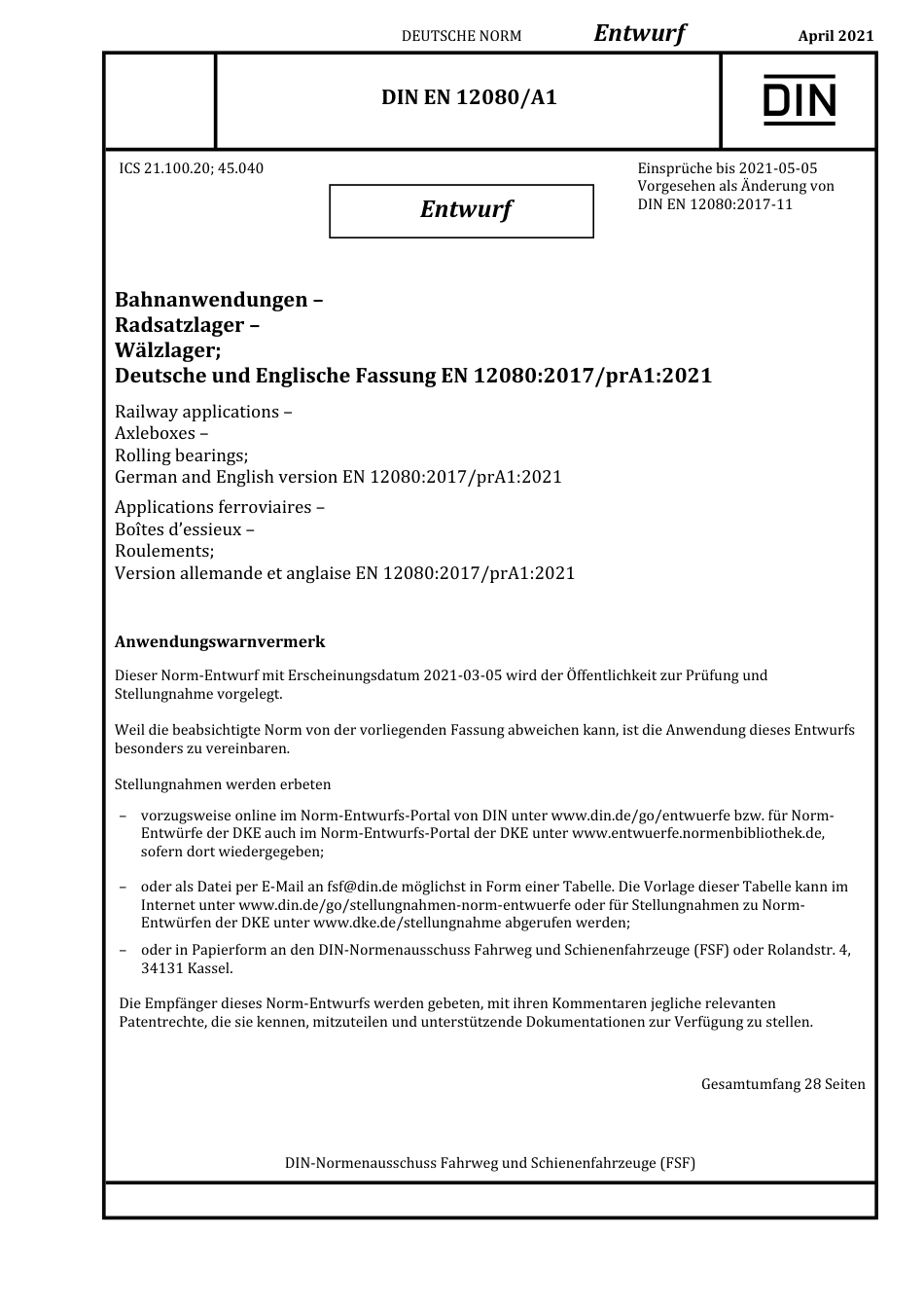 DIN_EN_12080_A-1_E__2021-04.pdf_第1页