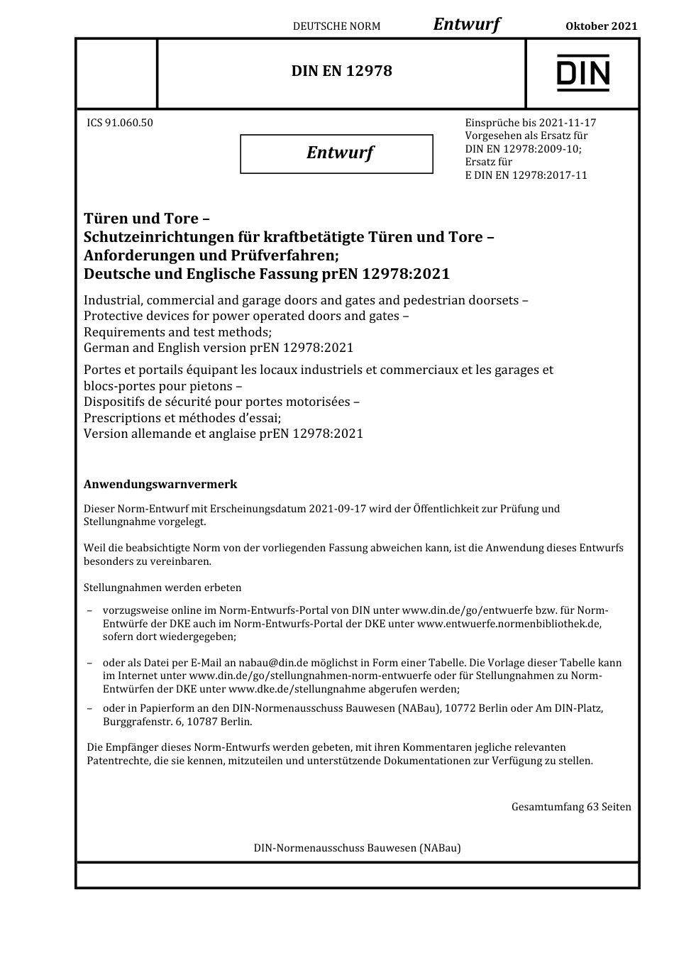 DIN_EN_12978_E__2021-10.pdf_第1页