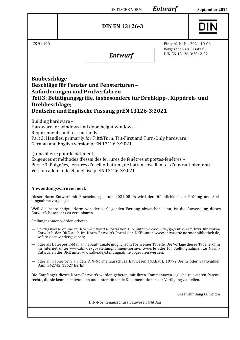 DIN_EN_13126-3_E__2021-09.pdf_第1页