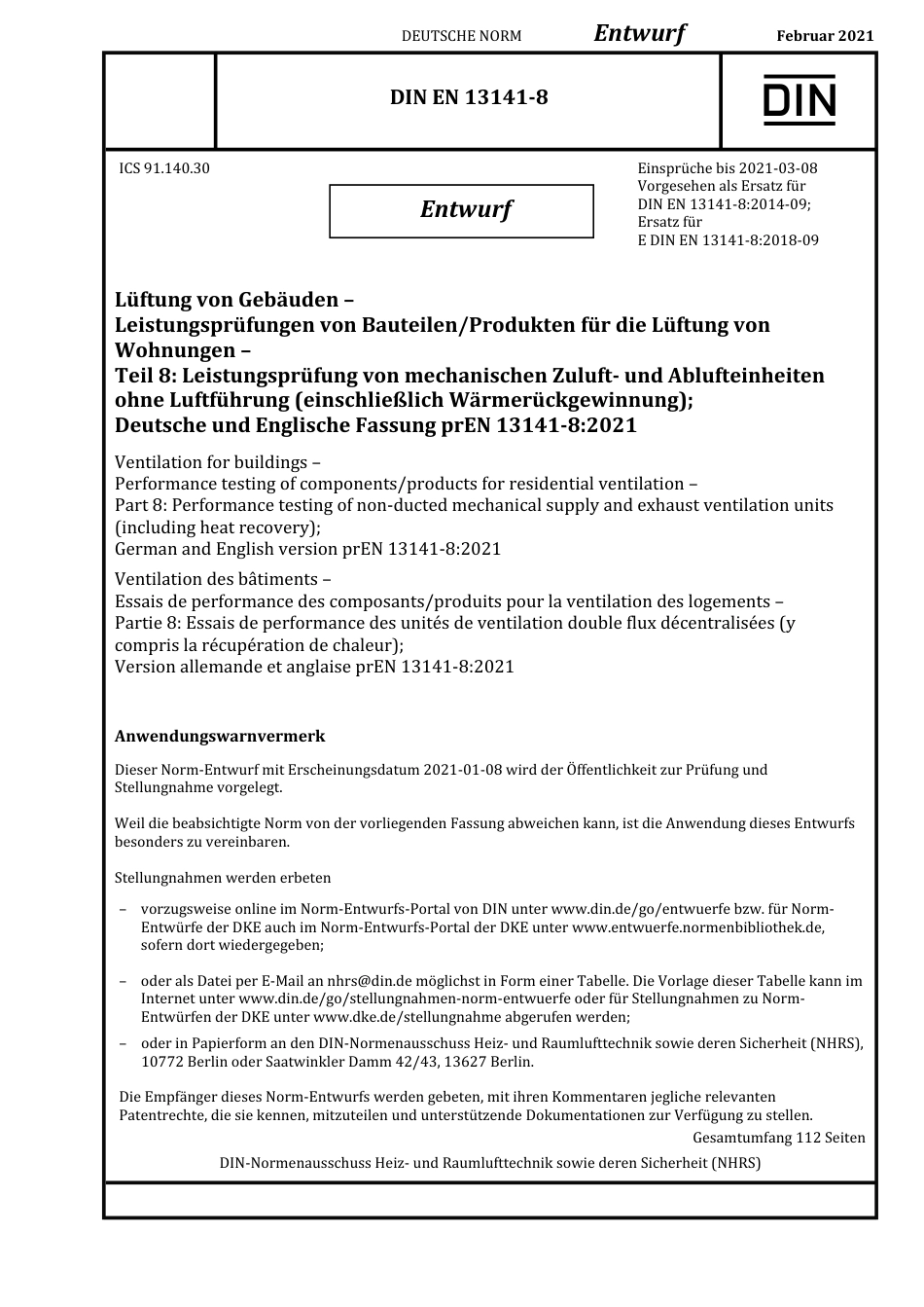 DIN_EN_13141-8_E__2021-02.pdf_第1页