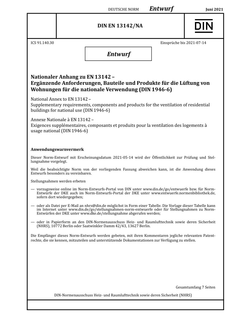 DIN_EN_13142_NA_E__2021-06.pdf_第1页