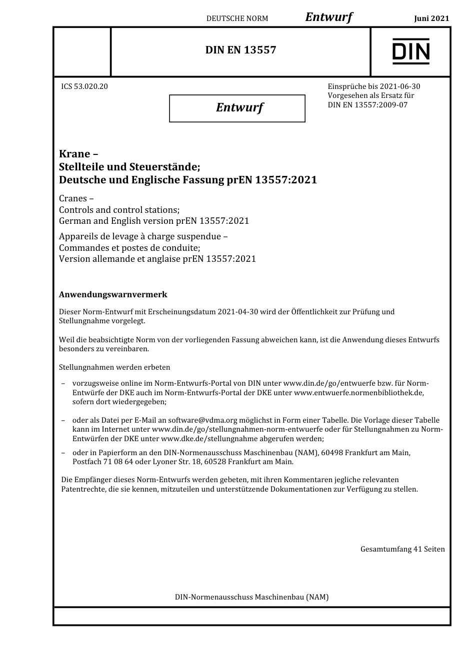 DIN_EN_13557_E__2021-06.pdf_第1页