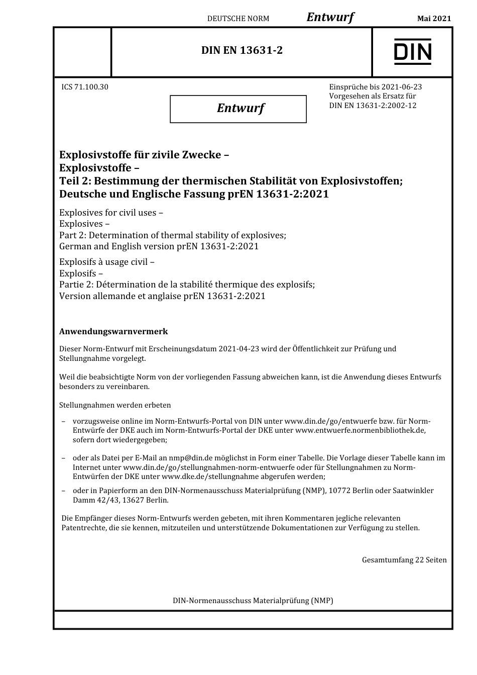 DIN_EN_13631-2_E__2021-05.pdf_第1页