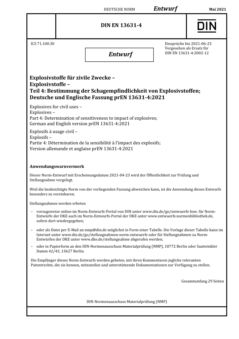 DIN_EN_13631-4_E__2021-05.pdf_第1页