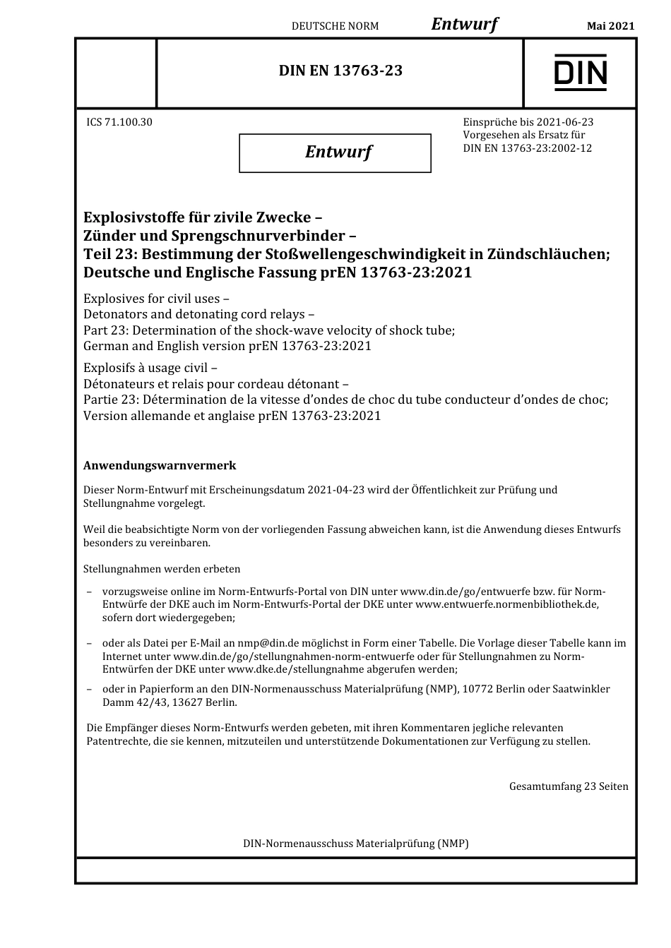 DIN_EN_13763-23_E__2021-05.pdf_第1页