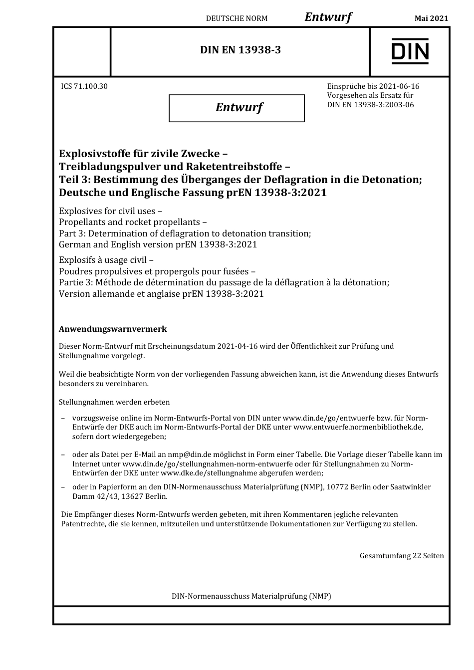 DIN_EN_13938-3_E__2021-05.pdf_第1页