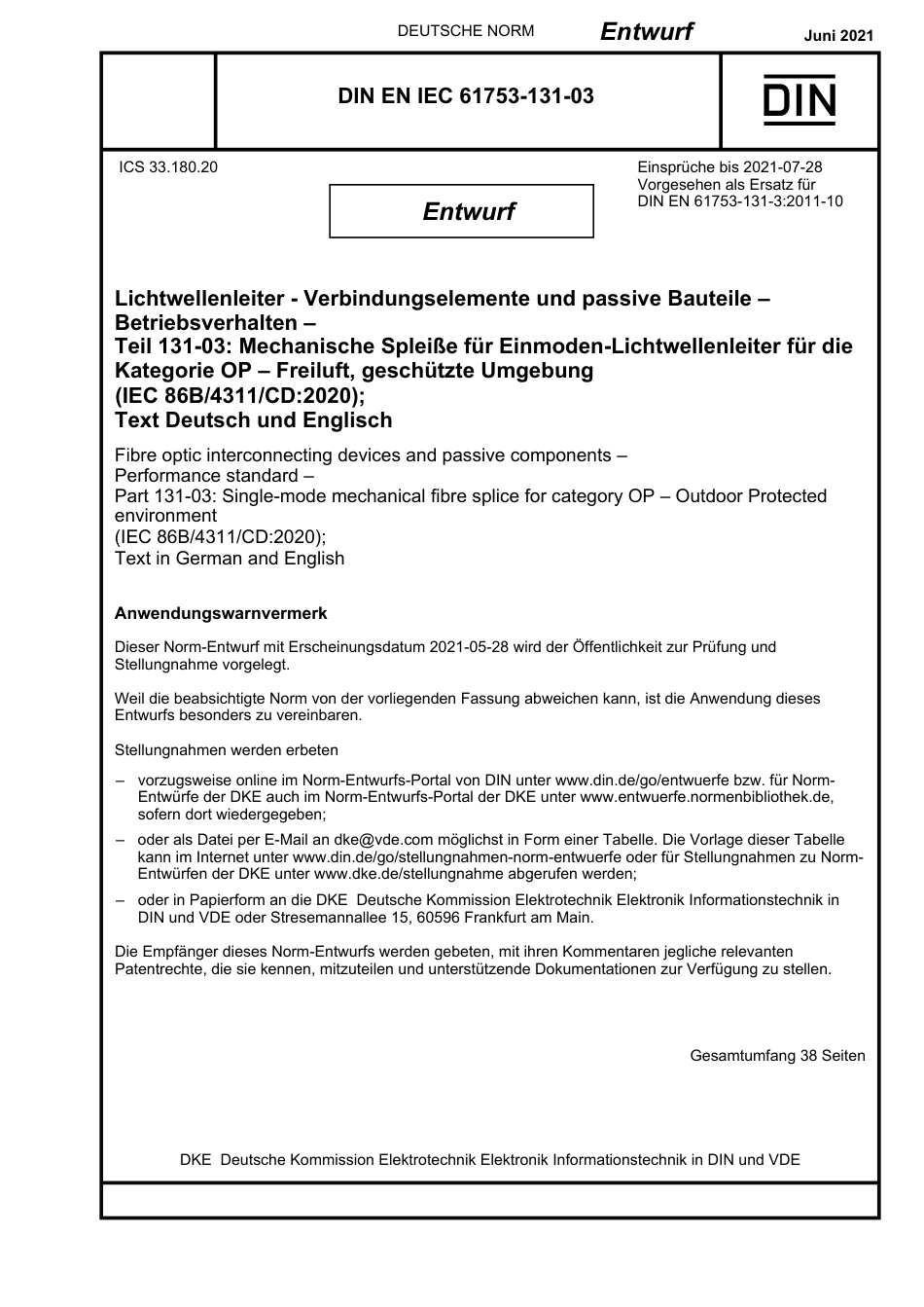 DIN_EN_IEC_61753-131-03_E__2021-06.pdf_第1页