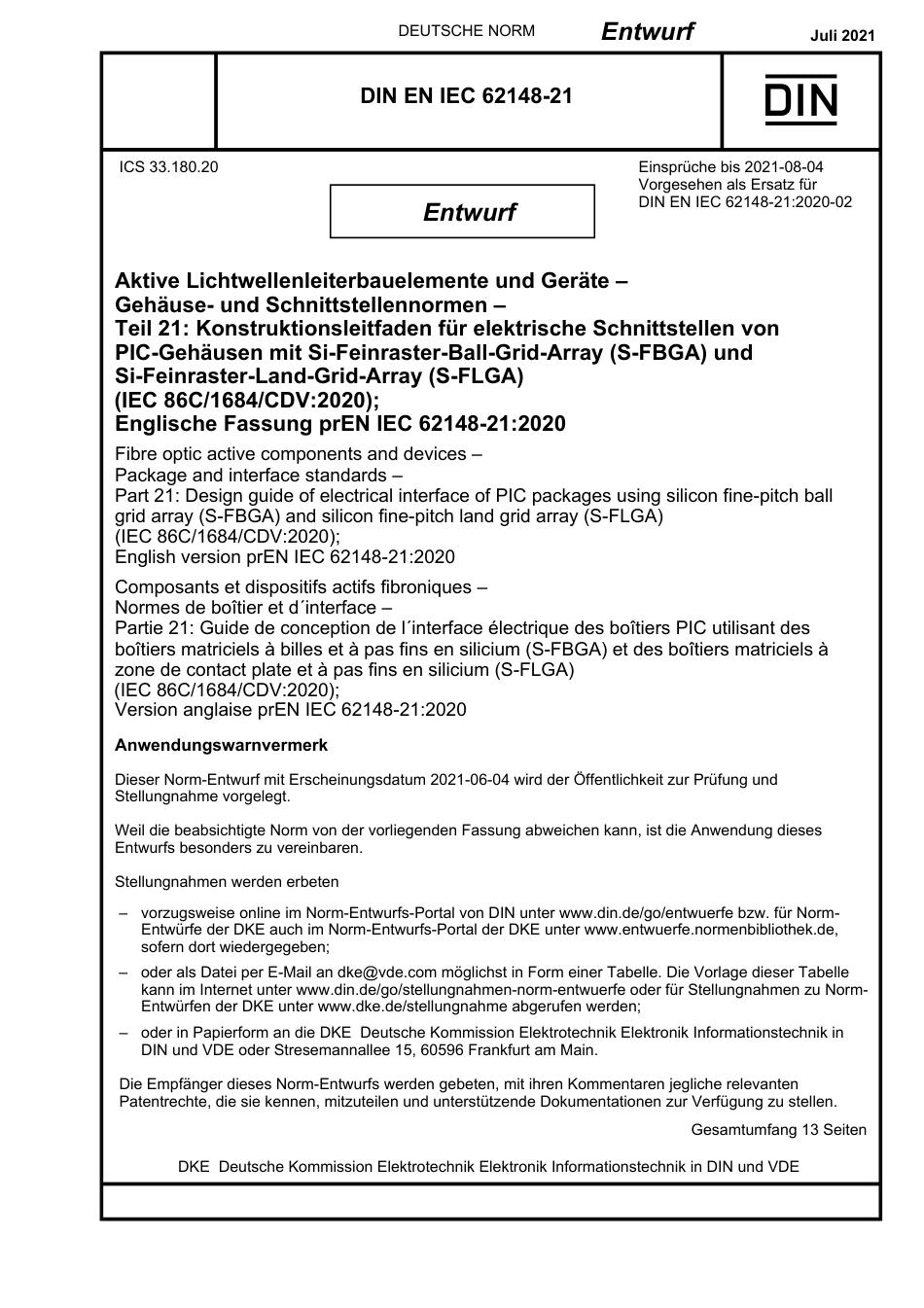 DIN_EN_IEC_62148-21_E__2021-07.pdf_第1页