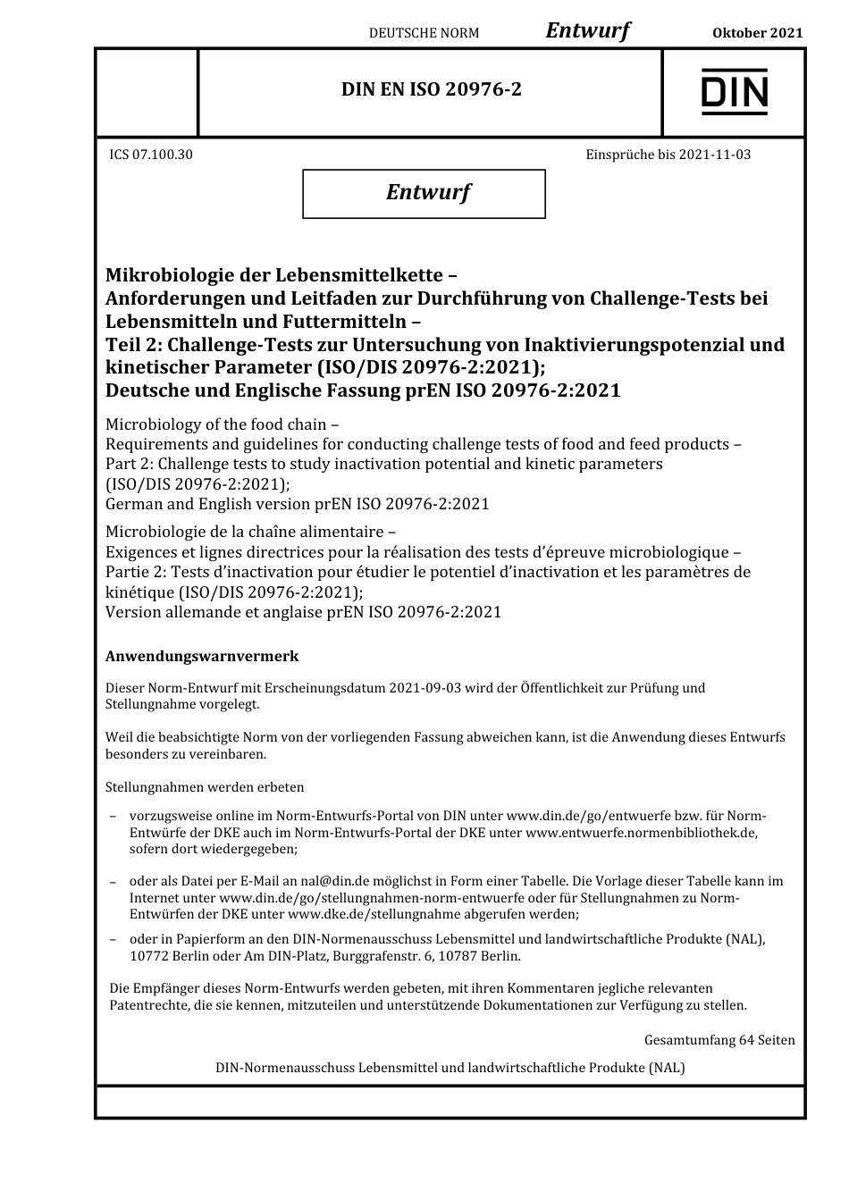 DIN_EN_ISO_20976-2_E__2021-10.pdf_第1页