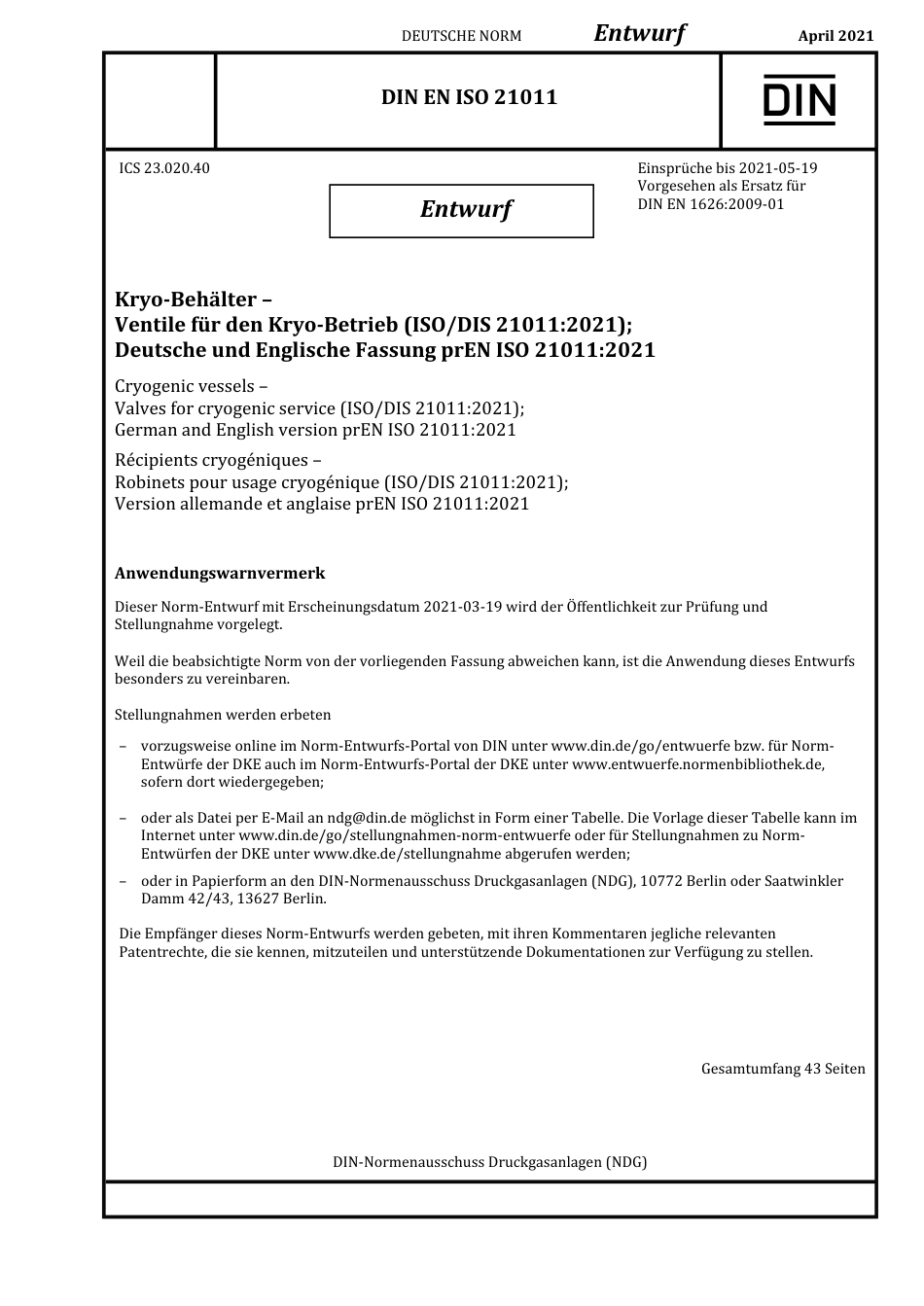 DIN_EN_ISO_21011_E__2021-04.pdf_第1页