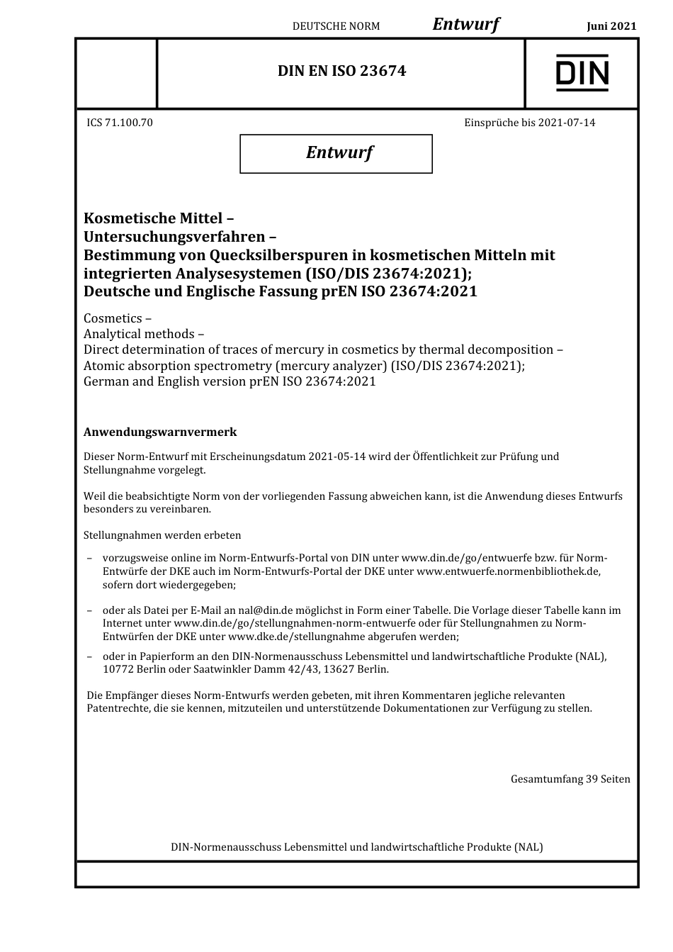 DIN_EN_ISO_23674_E__2021-06.pdf_第1页