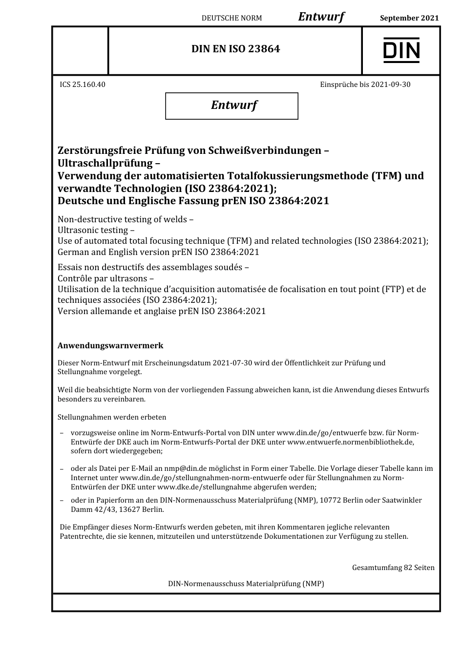 DIN_EN_ISO_23864_E__2021-09.pdf_第1页