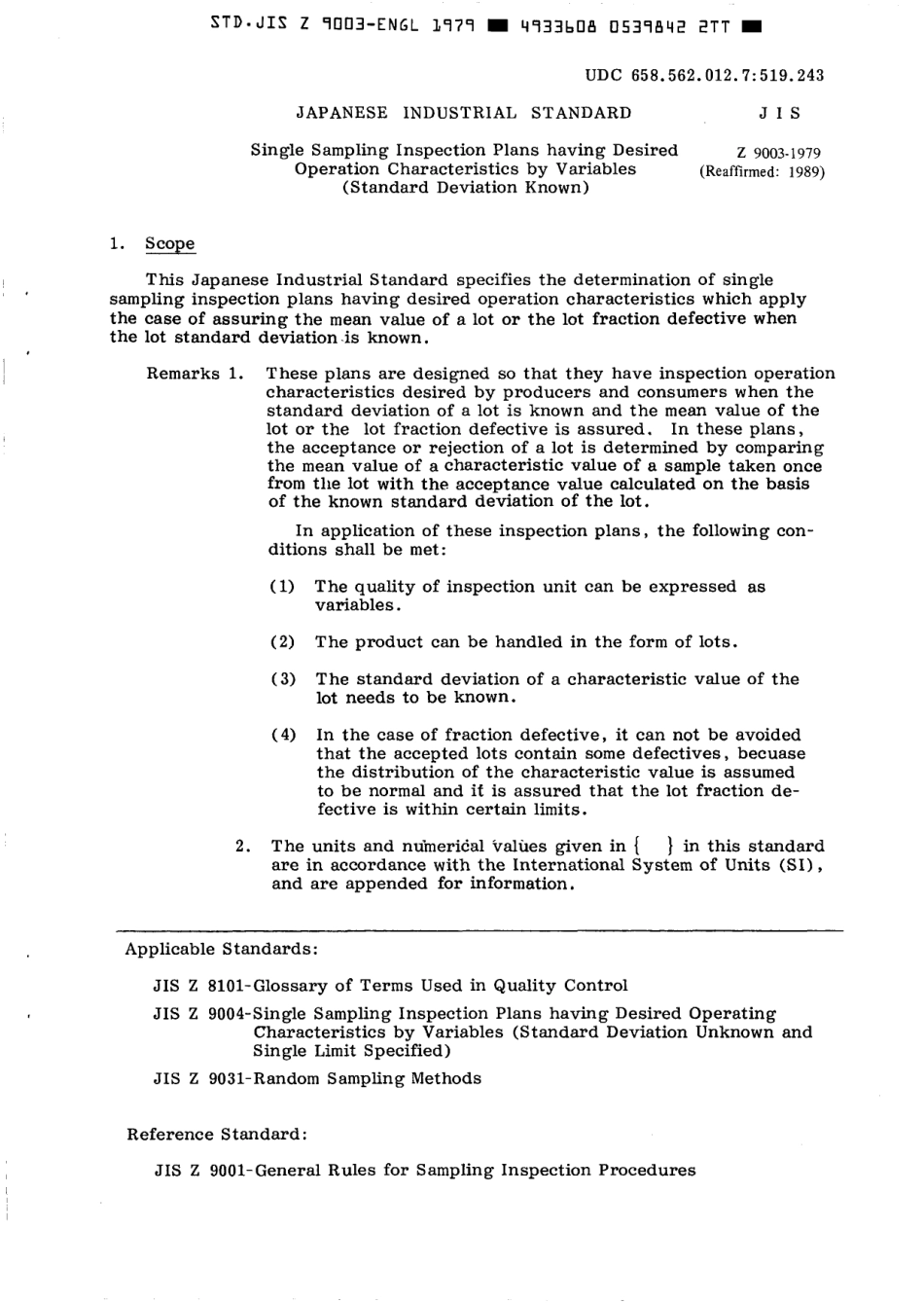 JIS Z 9003-1979 scan.pdf_第3页