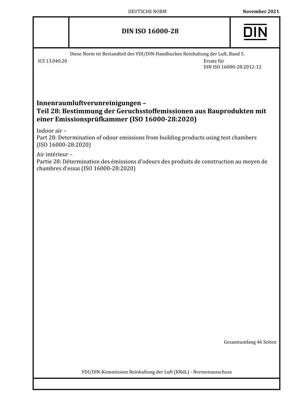 DIN_ISO_16000-28__2021-11.pdf_第1页