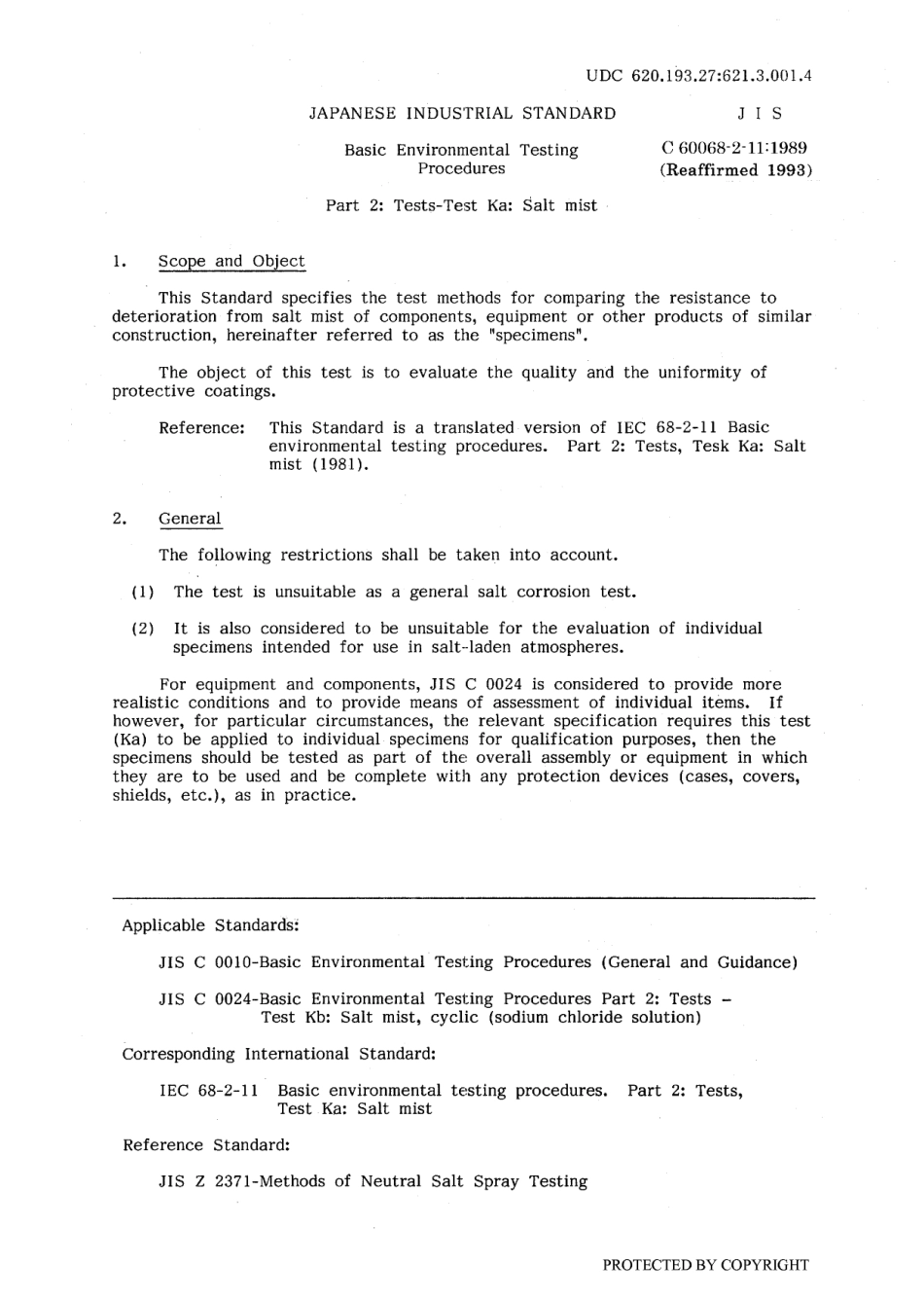 JIS C 60068-2-11-1989 (JIS C 0023-1989).pdf_第3页