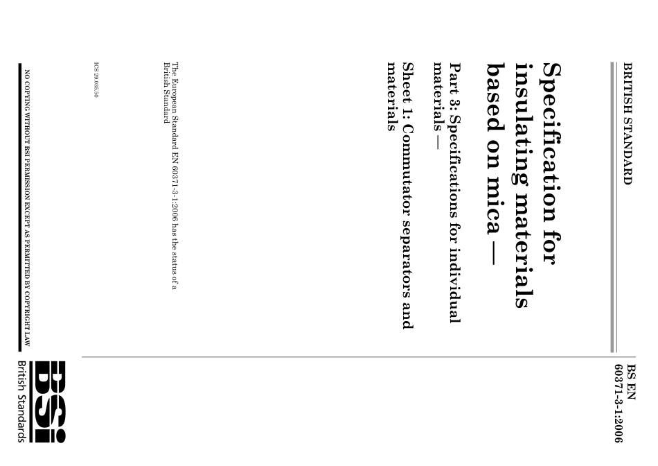 BS EN 60371-3-1-2006.pdf_第1页