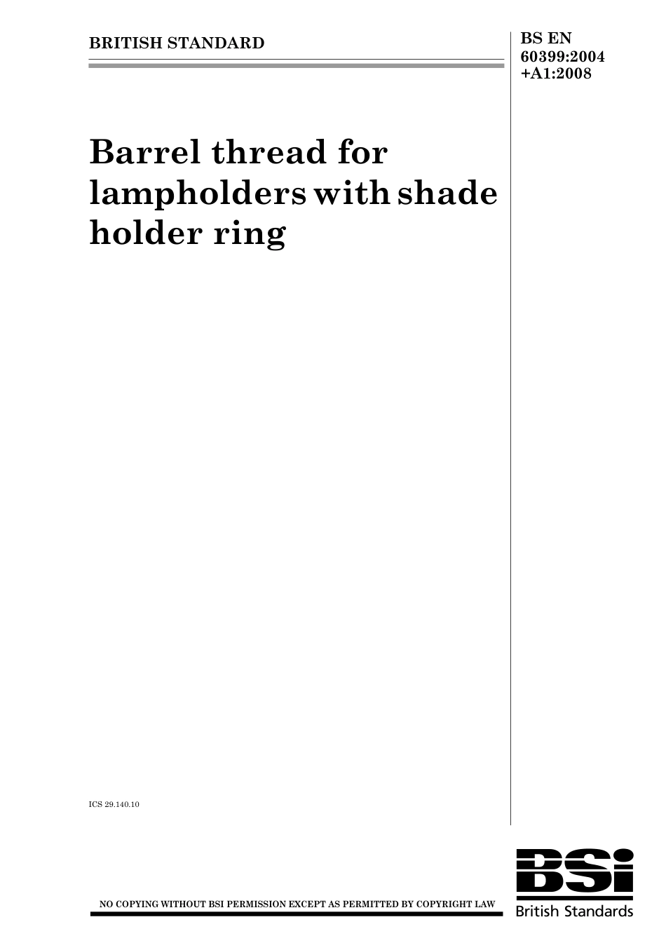 BS EN 60399-2004 + A1-2008.pdf_第1页